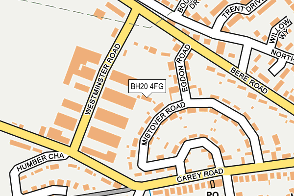 BH20 4FG map - OS OpenMap – Local (Ordnance Survey)