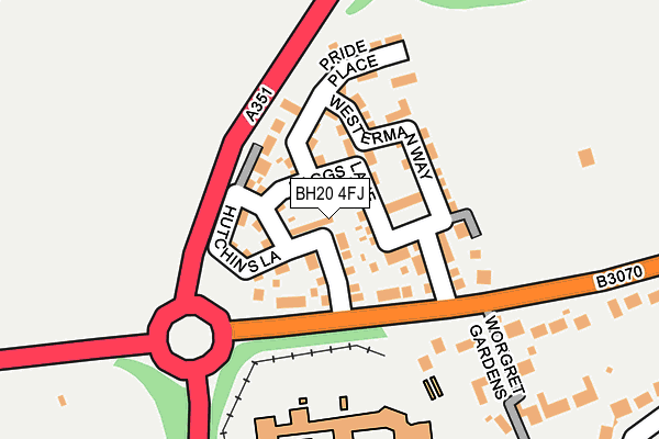 BH20 4FJ map - OS OpenMap – Local (Ordnance Survey)