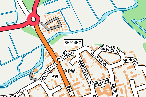 BH20 4HG map - OS OpenMap – Local (Ordnance Survey)