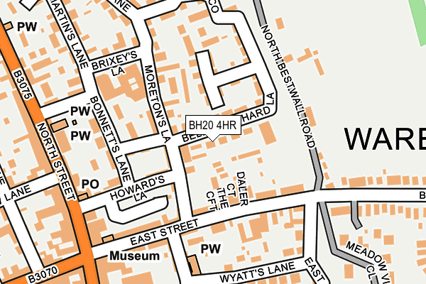 BH20 4HR map - OS OpenMap – Local (Ordnance Survey)