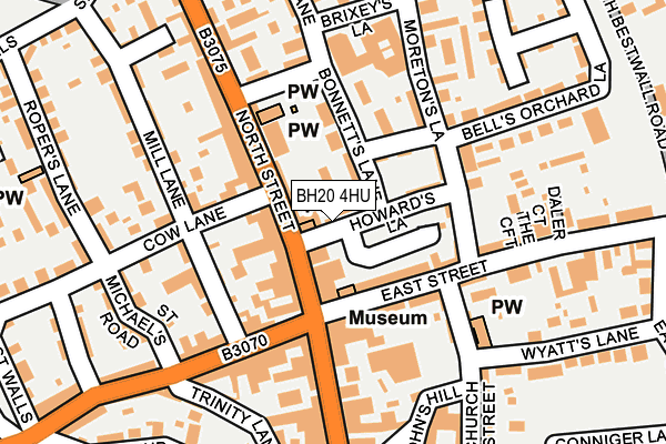 BH20 4HU map - OS OpenMap – Local (Ordnance Survey)