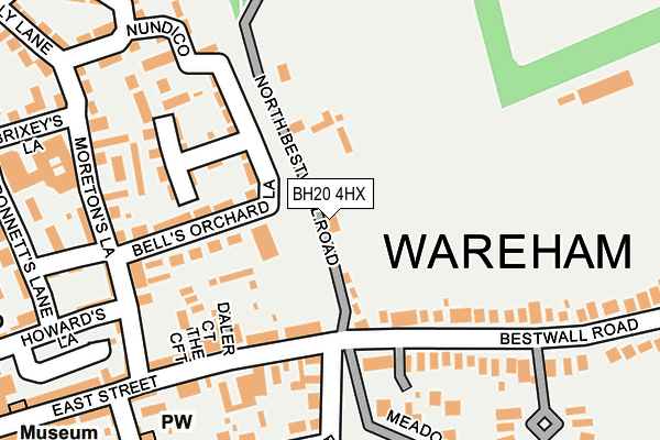 BH20 4HX map - OS OpenMap – Local (Ordnance Survey)