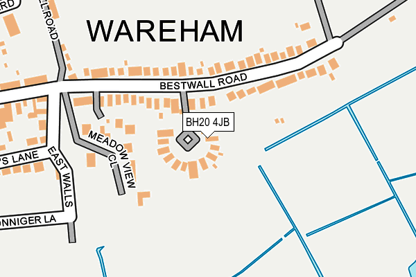 BH20 4JB map - OS OpenMap – Local (Ordnance Survey)