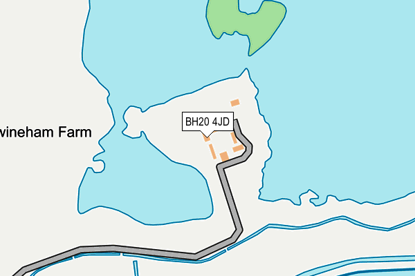 BH20 4JD map - OS OpenMap – Local (Ordnance Survey)
