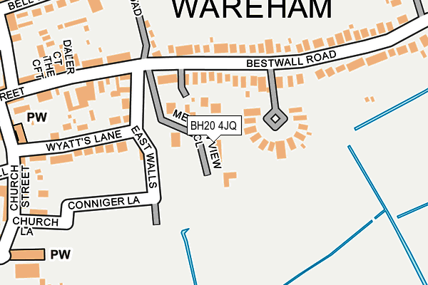 BH20 4JQ map - OS OpenMap – Local (Ordnance Survey)