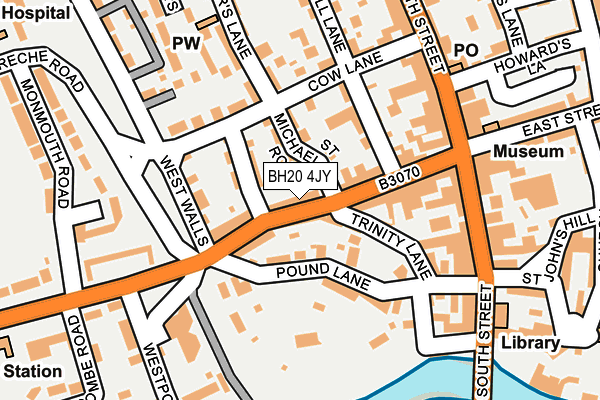 BH20 4JY map - OS OpenMap – Local (Ordnance Survey)