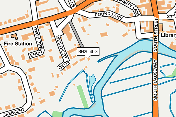 BH20 4LG map - OS OpenMap – Local (Ordnance Survey)