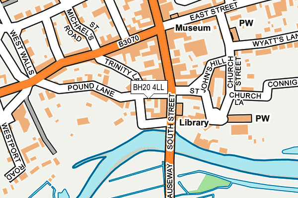 BH20 4LL map - OS OpenMap – Local (Ordnance Survey)