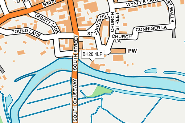 BH20 4LP map - OS OpenMap – Local (Ordnance Survey)