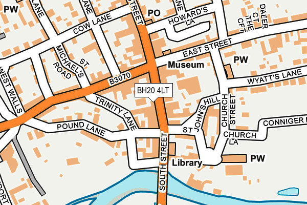 BH20 4LT map - OS OpenMap – Local (Ordnance Survey)