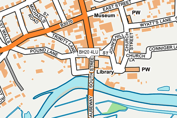 BH20 4LU map - OS OpenMap – Local (Ordnance Survey)