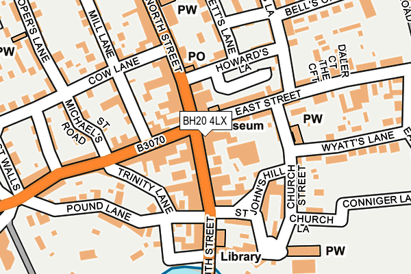 BH20 4LX map - OS OpenMap – Local (Ordnance Survey)