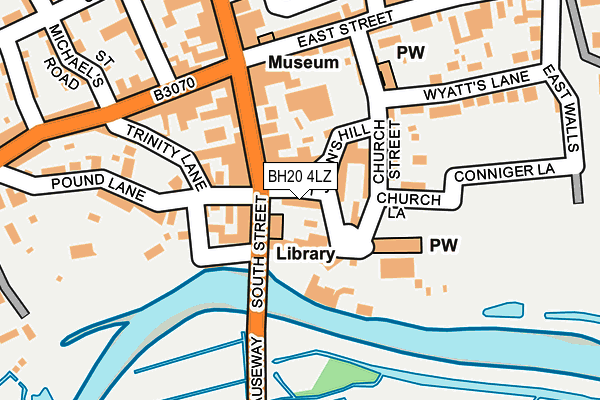 BH20 4LZ map - OS OpenMap – Local (Ordnance Survey)