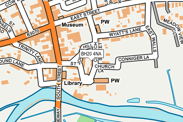 BH20 4NA map - OS OpenMap – Local (Ordnance Survey)
