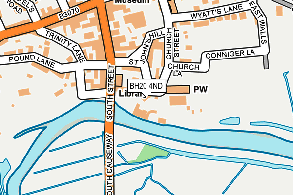BH20 4ND map - OS OpenMap – Local (Ordnance Survey)