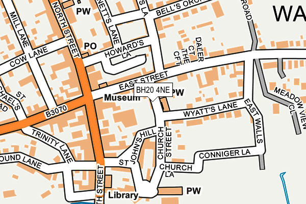 BH20 4NE map - OS OpenMap – Local (Ordnance Survey)