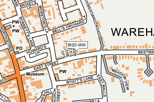 BH20 4NW map - OS OpenMap – Local (Ordnance Survey)