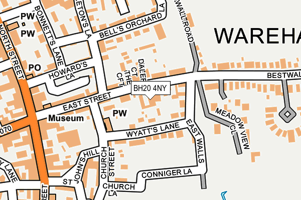 BH20 4NY map - OS OpenMap – Local (Ordnance Survey)