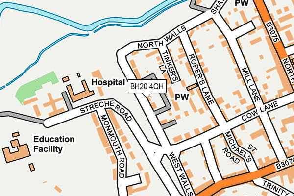 BH20 4QH map - OS OpenMap – Local (Ordnance Survey)