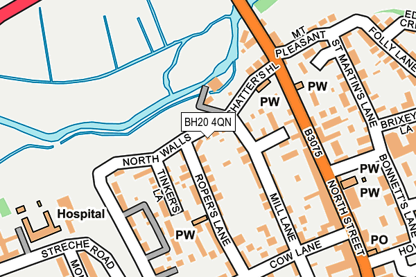 BH20 4QN map - OS OpenMap – Local (Ordnance Survey)