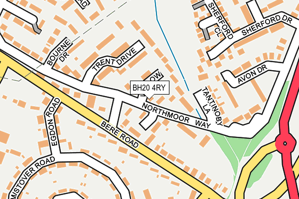 BH20 4RY map - OS OpenMap – Local (Ordnance Survey)