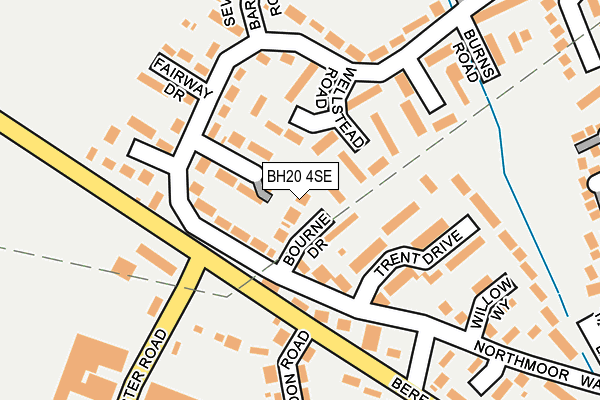 BH20 4SE map - OS OpenMap – Local (Ordnance Survey)
