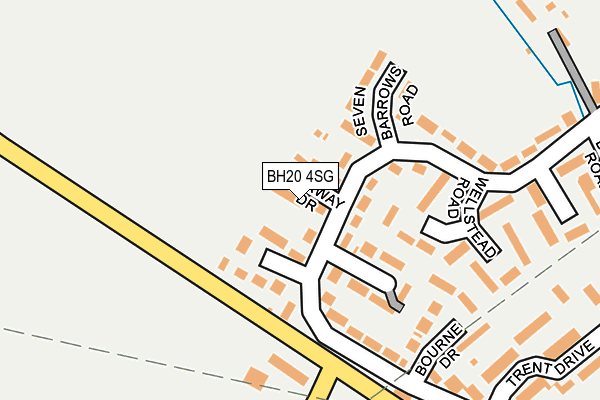 BH20 4SG map - OS OpenMap – Local (Ordnance Survey)
