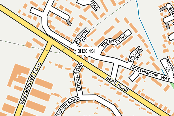 BH20 4SH map - OS OpenMap – Local (Ordnance Survey)