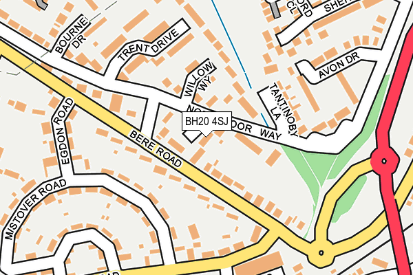 BH20 4SJ map - OS OpenMap – Local (Ordnance Survey)