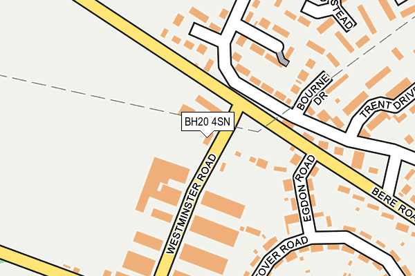 BH20 4SN map - OS OpenMap – Local (Ordnance Survey)