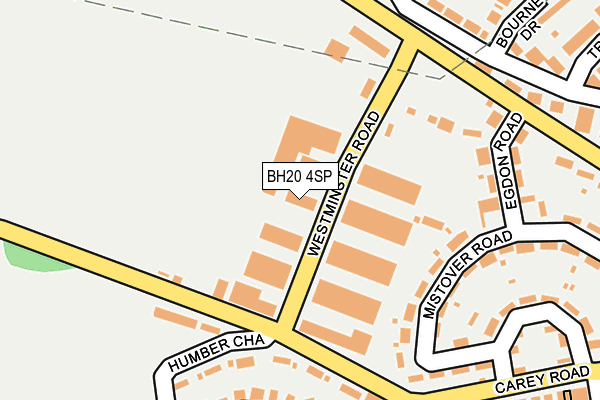 BH20 4SP map - OS OpenMap – Local (Ordnance Survey)