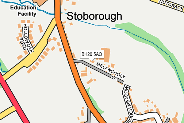 BH20 5AQ map - OS OpenMap – Local (Ordnance Survey)