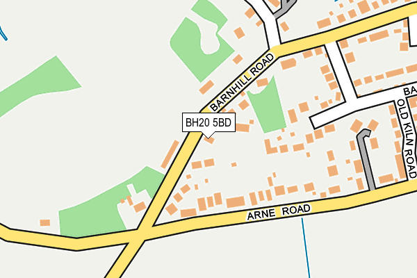 BH20 5BD map - OS OpenMap – Local (Ordnance Survey)
