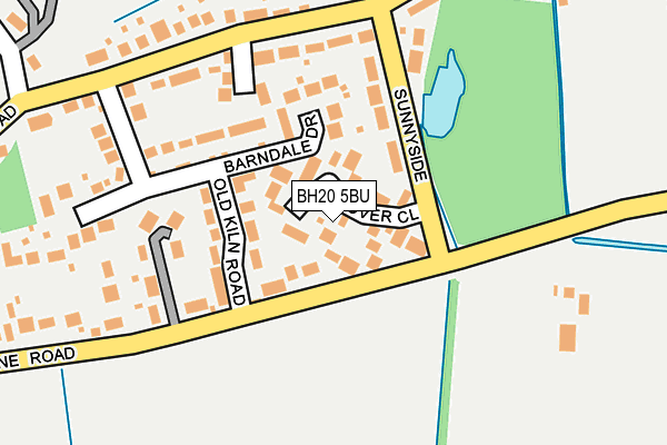 BH20 5BU map - OS OpenMap – Local (Ordnance Survey)