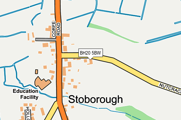 BH20 5BW map - OS OpenMap – Local (Ordnance Survey)