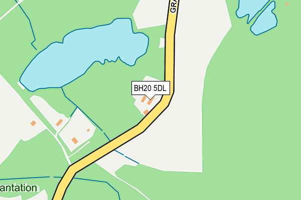 BH20 5DL map - OS OpenMap – Local (Ordnance Survey)