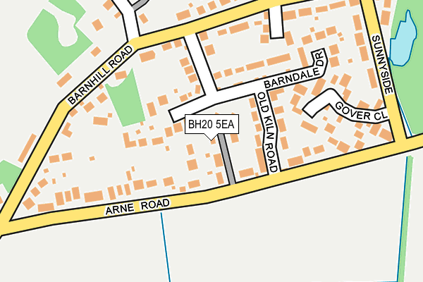 BH20 5EA map - OS OpenMap – Local (Ordnance Survey)