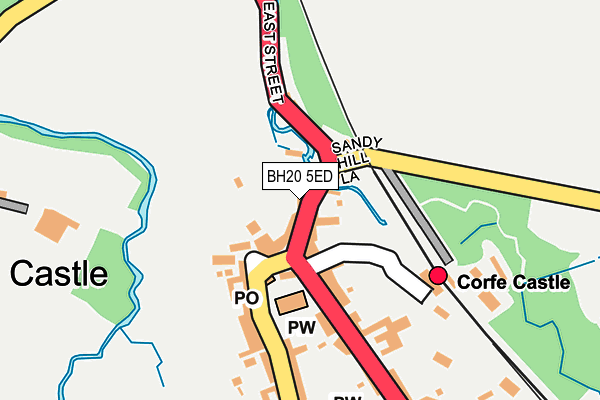 BH20 5ED map - OS OpenMap – Local (Ordnance Survey)