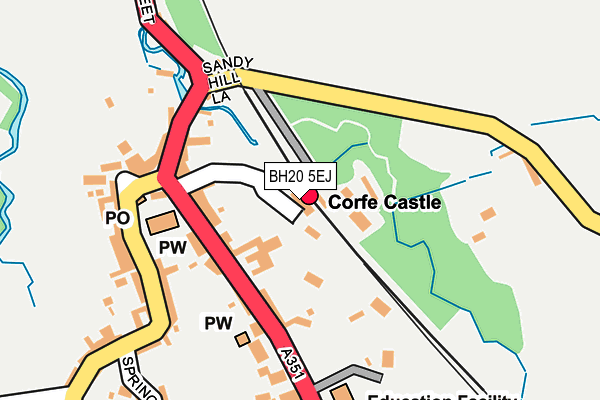 BH20 5EJ map - OS OpenMap – Local (Ordnance Survey)