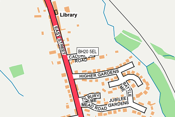 BH20 5EL map - OS OpenMap – Local (Ordnance Survey)