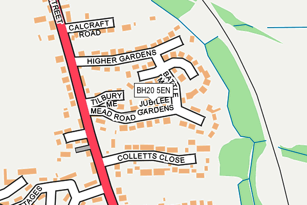 BH20 5EN map - OS OpenMap – Local (Ordnance Survey)