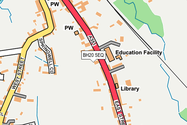 BH20 5EQ map - OS OpenMap – Local (Ordnance Survey)