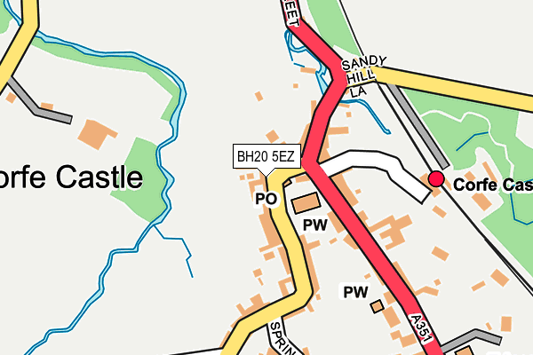 BH20 5EZ map - OS OpenMap – Local (Ordnance Survey)