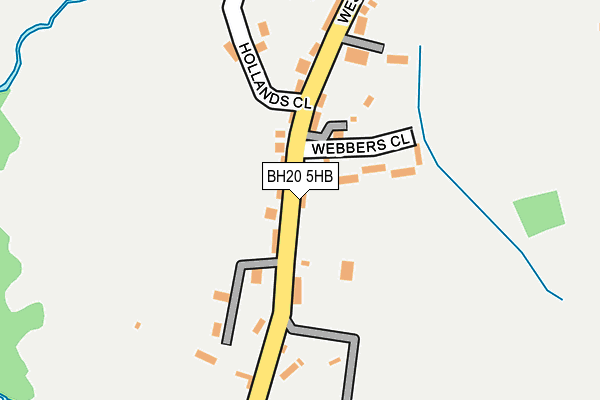 BH20 5HB map - OS OpenMap – Local (Ordnance Survey)