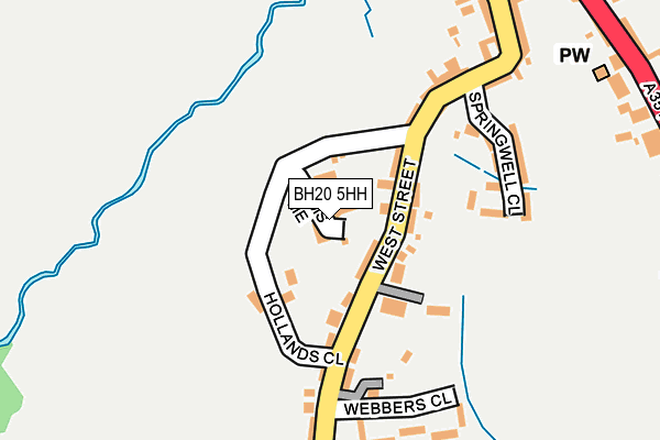 BH20 5HH map - OS OpenMap – Local (Ordnance Survey)