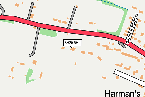 BH20 5HU map - OS OpenMap – Local (Ordnance Survey)