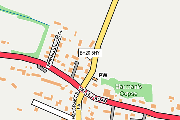 BH20 5HY map - OS OpenMap – Local (Ordnance Survey)