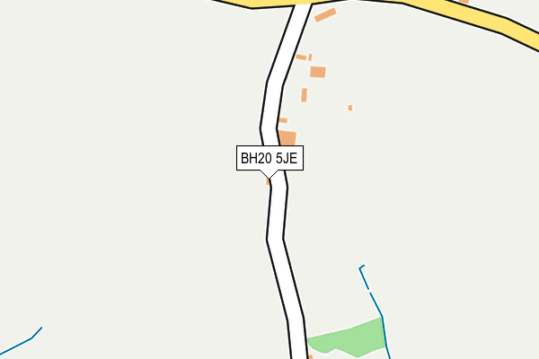 BH20 5JE map - OS OpenMap – Local (Ordnance Survey)