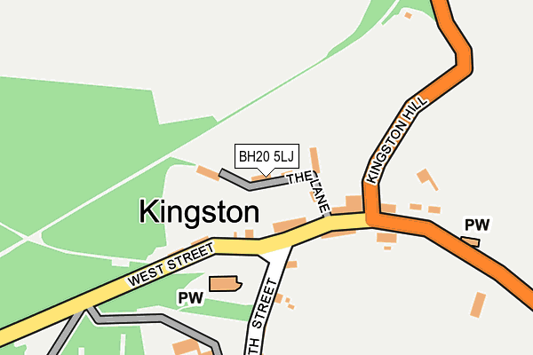 BH20 5LJ map - OS OpenMap – Local (Ordnance Survey)