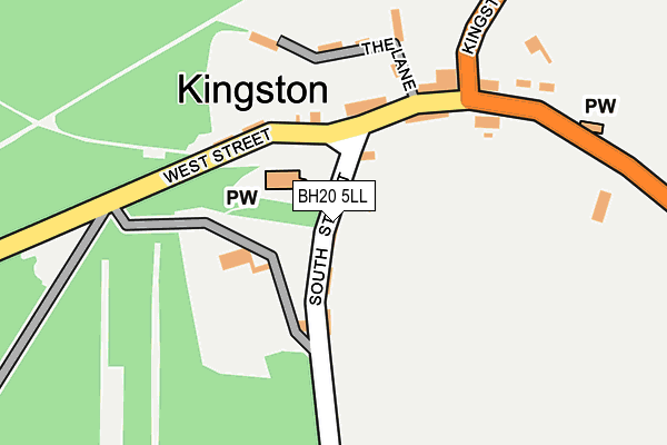 BH20 5LL map - OS OpenMap – Local (Ordnance Survey)
